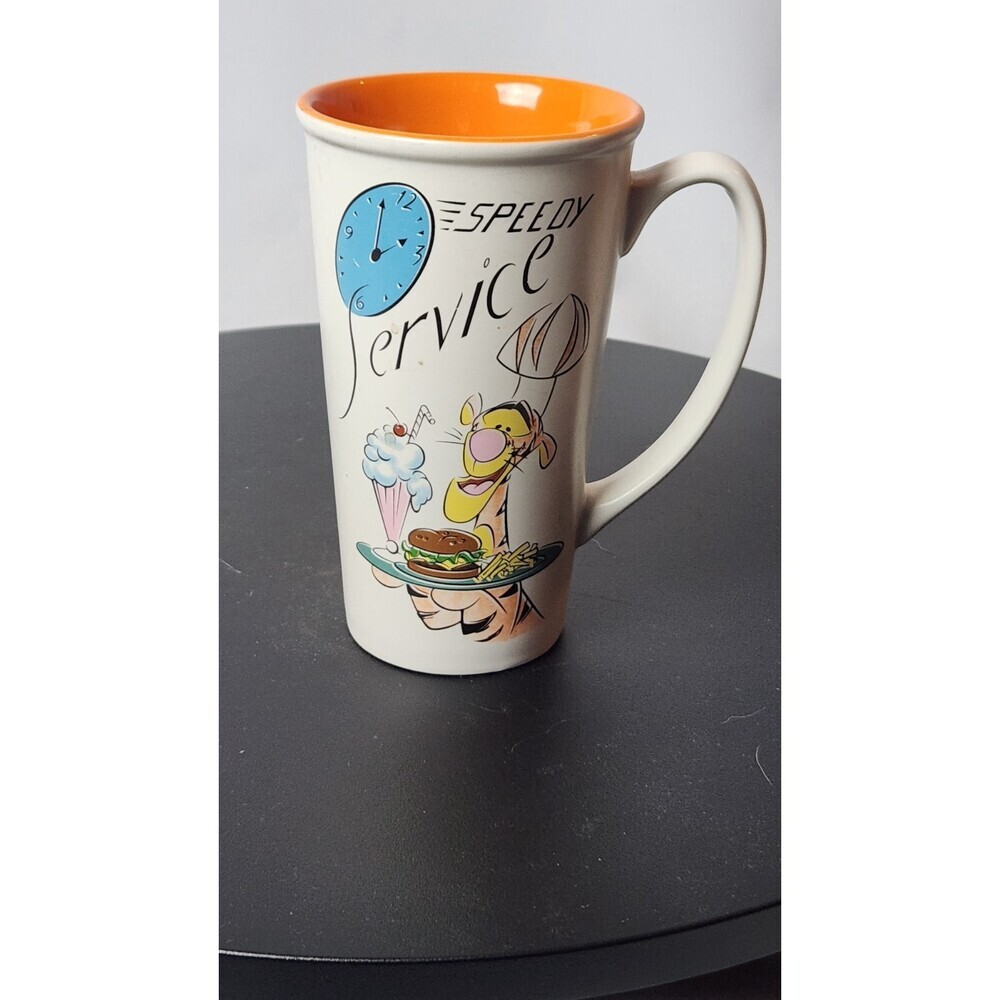 Tigger "Speedy Service" Disney Store Tall Coffee Latte Tea Mug Cup, 16 Oz. EUC
